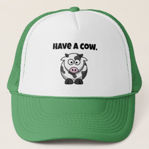Hebben een Koe, Funny Dairy Koe Cartoon Pun Design Trucker Pet