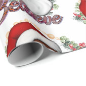 Hebben een melanine kerst zwart sinterklaas cadeaupapier (Rol Hoek)