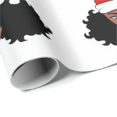 Hebben een melanine kerst zwart sinterklaas cadeaupapier (Rol Hoek)