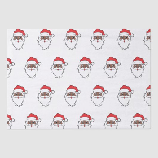 Hebben een melanine kerst zwart sinterklaas tissuepapier (Voorkant)