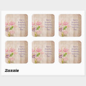 Hebben een mooie dag bloemenrustieke Sticker (Vel)