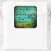 Hebben een mooie dag grillige boom Sticker (Tas)