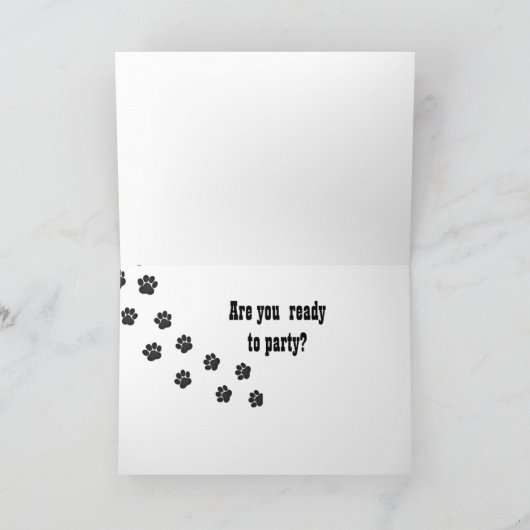 HEBBEN EEN **PAWSOME GROTE DAG** KAART (Binnen)