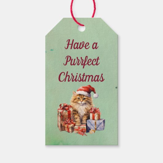 Hebben een perfecte kerstcadeau Label Cadeaulabel (Voorkant)