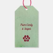 Hebben een perfecte kerstcadeau Label Cadeaulabel (Achterkant)