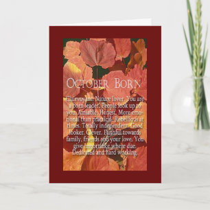 HEBBEN EEN ZEER HAPPY AUTUMN BIRTHDAY FEESTDAGEN KAART