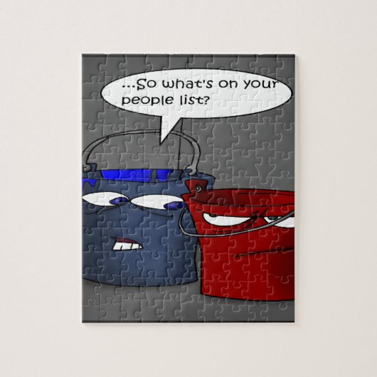 Hebben emmers een lijst van mensen? Funny Gifts &  Legpuzzel (Verticaal)