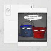 Hebben emmers een mensenlijst? Grappige cadeaus en Briefkaart (Voorkant / Achterkant)