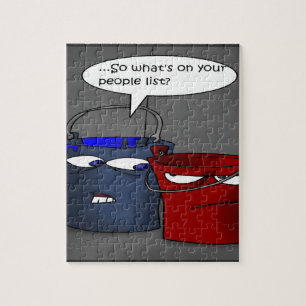Hebben emmers een mensenlijst? Grappige cadeaus en Legpuzzel