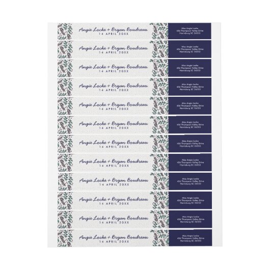 Hebben en houden rustieke bloemen wrap rond labels (Vel)