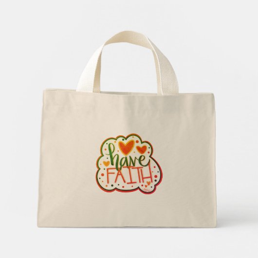  hebben geloof Inspirivity Canvas tas (Achterkant)