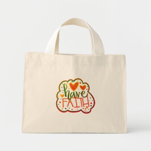  hebben geloof Inspirivity Canvas tas (Voorkant)