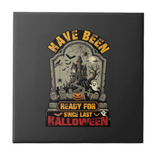 Hebben Halloween Griezelfilmhuis Grafsteen Klaar G Tegeltje