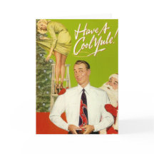 "Hebben" het Wenskaart van Kerstmis een Koele Yule