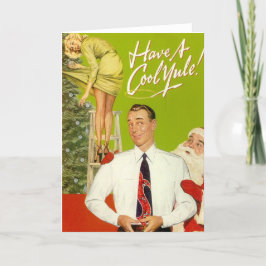 "Hebben" het Wenskaart van Kerstmis een Koele Yule Feestdagen Kaart