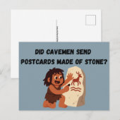 Hebben Holbewoners Ansichtkaarten van Steen Gestuu Briefkaart (Voorkant / Achterkant)