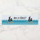 Hebben jullie dorst? waterfles etiket (Enkel label)