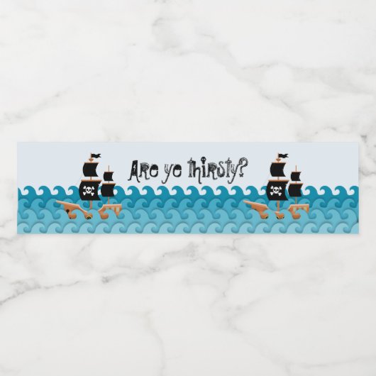 Hebben jullie dorst? waterfles etiket (Enkel label)