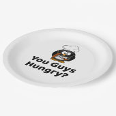 Hebben jullie honger? Grappig feest grillen barbec Papieren Bordje (Gekanteld)