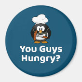 Hebben jullie honger? Grappige Grilling Party Ping Magneet (Voorkant)