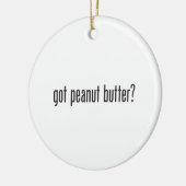 hebben pindakaas keramisch ornament (Links)