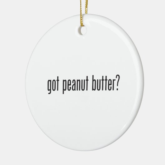 hebben pindakaas keramisch ornament (Links)