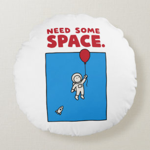 Hebben Sommige Ruimte Grappige Astronaut Ballon Ru Rond Kussen