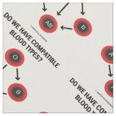 Hebben we compatibele bloedtypes? Medische query Stof (Close Up)