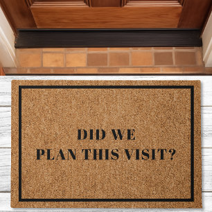 Hebben we dit bezoek Introvert Funny Doormat gepla Deurmat