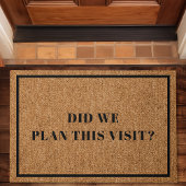 Hebben we dit bezoek Introvert Funny Doormat gepla Deurmat