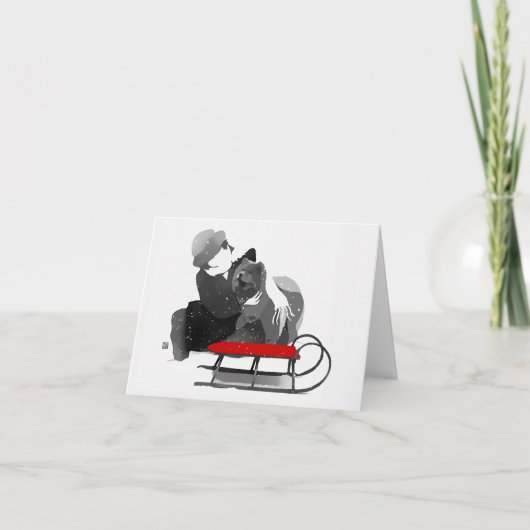 HEBBEN WE EEN FUN Chow-vakantiekaart Kaart (Voorkant)