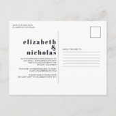 Hebben we gezegd | Trouwdatum Wijziging Aankondigi Briefkaart (Achterkant)