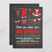 Hebben we nu onze Rode-apparel-kerstuitnodigingen? Kaart (Voorkant / Achterkant)