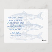  hebben we O-Fish-Ally Verplaatst Zee Sardine Briefkaart (Achterkant)