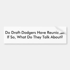 Hebben wetsontwerpen-Dodgers een reünie?  Zo ja, w Bumpersticker