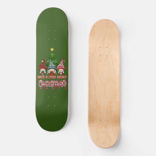 HEBBEN ZEER MERRY CHRISTMAS PERSOONLIJK SKATEBOARD (Voorkant)