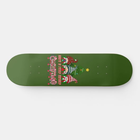 HEBBEN ZEER MERRY CHRISTMAS PERSOONLIJK SKATEBOARD (Horizontaal)