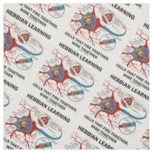 Hebbian Learning Cells Fire Together Wire Samen Stof (Swatch)