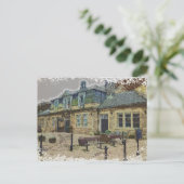 Hebden Bridge Railway Station Yorkshire Artwork Briefkaart (Staand voorkant)