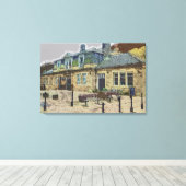 Hebden Bridge Railway Station Yorkshire Artwork Canvas Afdruk (Insitu (Houten vloer))