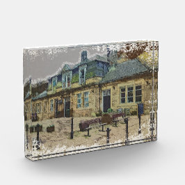 Hebden Bridge Railway Station Yorkshire Artwork Fotoblokken