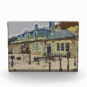 Hebden Bridge Railway Station Yorkshire Artwork Fotoblokken (Voorkant)