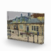 Hebden Bridge Railway Station Yorkshire Artwork Fotoblokken (Rechts)