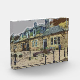 Hebden Bridge Railway Station Yorkshire Artwork Fotoblokken