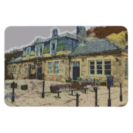 Hebden Bridge Railway Station Yorkshire Artwork Magneet