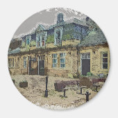 Hebden Bridge Railway Station Yorkshire Artwork Magneet (Voorkant)