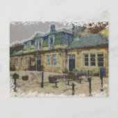 Hebden Bridge Station Kunst Briefkaart (Voorkant)