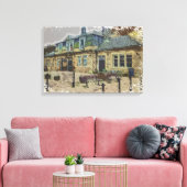 Hebden Bridge Station Kunst Canvas Afdruk (Insitu (Woonkamer))