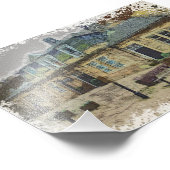 Hebden Bridge Station Yorkshire Kunstwerk Foto Afdruk (Hoek)