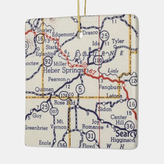 Heber Springs AR Keramisch Ornament (Links)